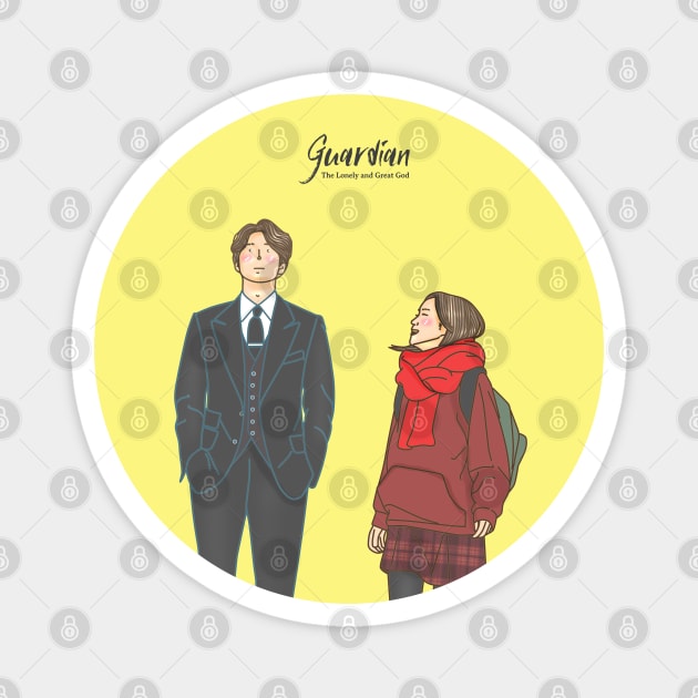 Goblin Korean Drama Fan art Magnet by ArtByAzizah